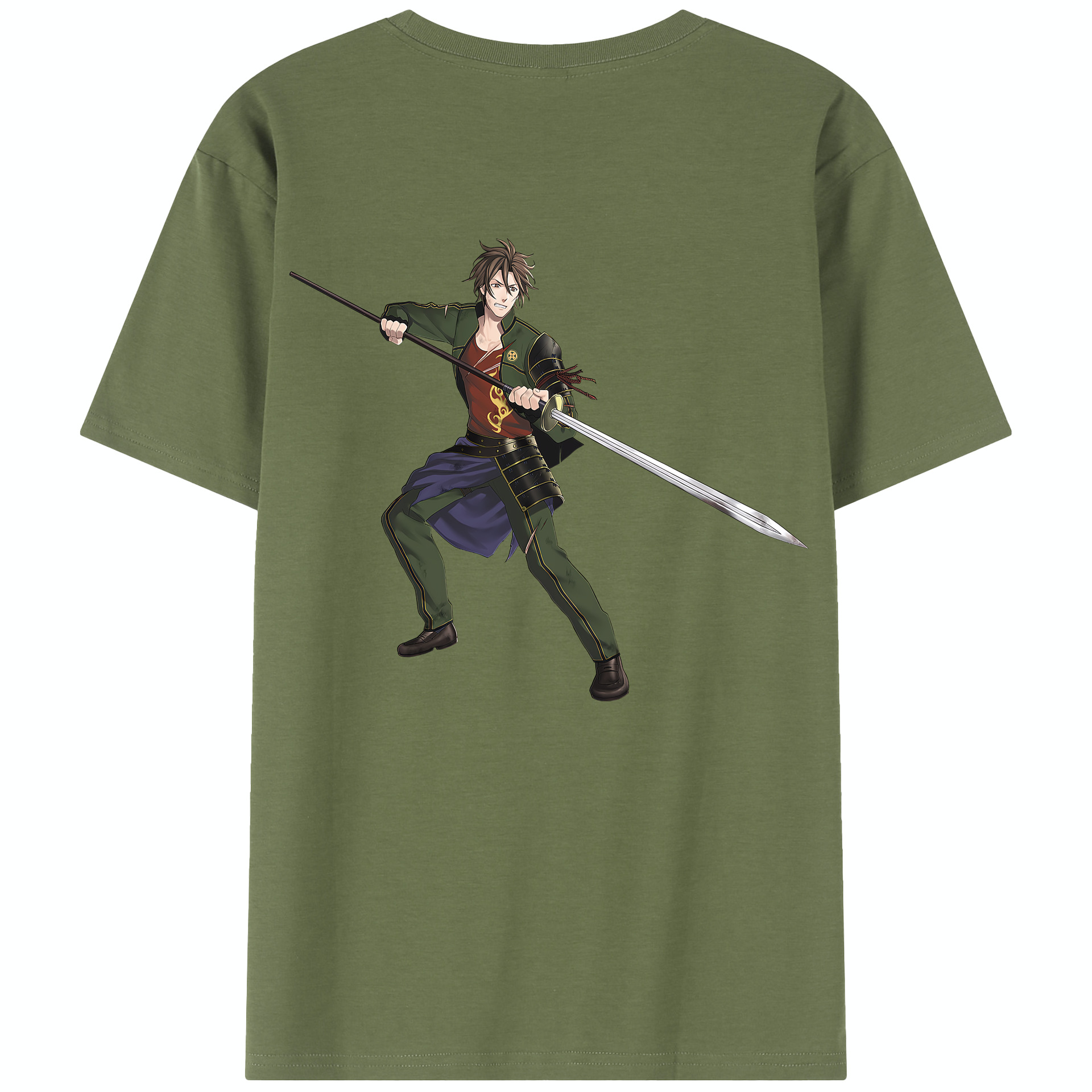 （画像用） 刀剣乱舞 Touken Ranbu 綿100％半袖Tシャツ（背面プリント）